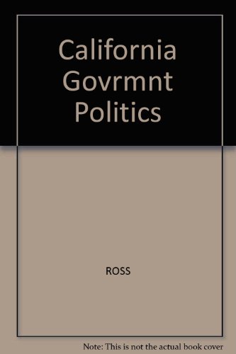 California Govrmnt Politics 0534030246 Book Cover