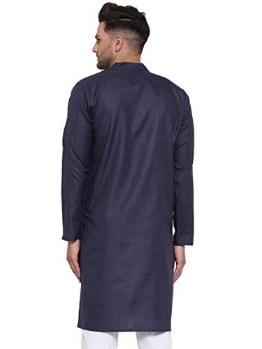 Image of Jompers Men's Cotton Regular Fit Solid Kurtas
