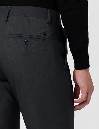 Image of Arrow Men Tapered fit Polyester SolidMid-Rise waistTrousers