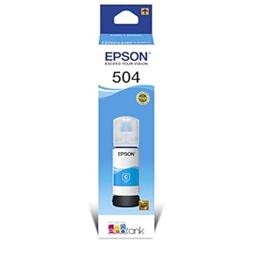 Garrafa de Tinta Original Epson EcoTank T504 Ciano - T504222
