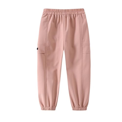 Boys' Sweatpants Classic Cotton Elastic Waist Cargo Pants Boys Loose Long Pant with Pockets Lightweight Joggers Pants4