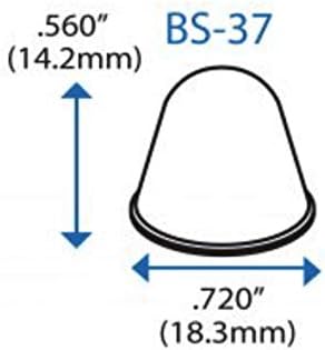 Cone Shaped Black Rubber Bumpers - 20 PC - Made in USA - Rubber Feet Spacers for Electronics, Computer Audio Equipment, Car Truck Bug Deflector, Cutting Boards, Picture Frames, Cabinet Door
