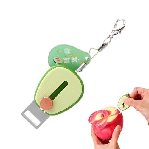 Peeler de frutas multiusos para viajar, pequeño pelador de verduras de frutas de acero inoxidable, herramientas de mano retráctiles, accesorios de camping, aparatos de cocina, vegetarianos, manzanas