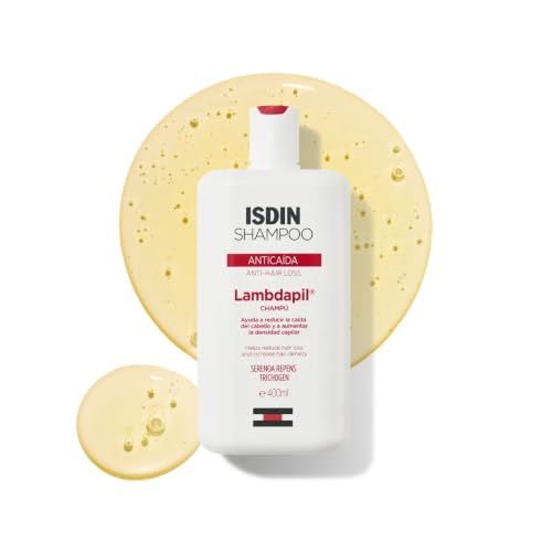 Isdin Lambdapil, Shampoo Anticaída, Ayuda a Reducir la Caída del Cabello y Estimula el Crecimiento Capilar, 400ml, Hombres