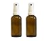 Produktbild hocz 2/4/8 teilig Apotheker-Sprühflasche aus Braunglas Zerstäubereffekt | Füllmenge 50 ml | Fingerzerstäuber Sprühflaschen Pumpsprüher kleine Glasflaschen Parfümzerstäuber Made in Germany (2 Stück)