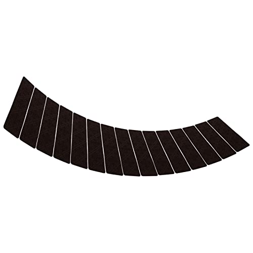 Alfombrillas para escalones de madera en color café para un hogar seguro