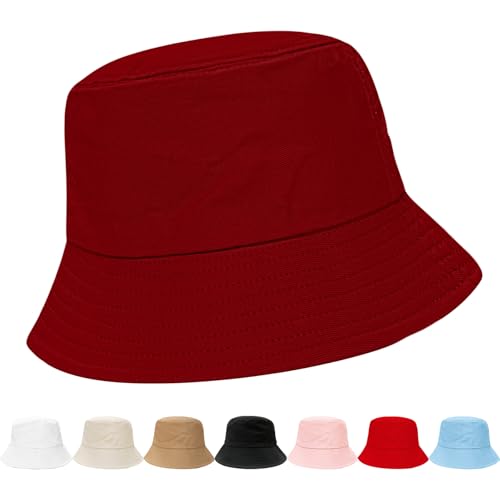 Image of NPQQUAN Bucket Hats for Men Women Packable Foldable Sun Hats for Women Beach Travel Cap