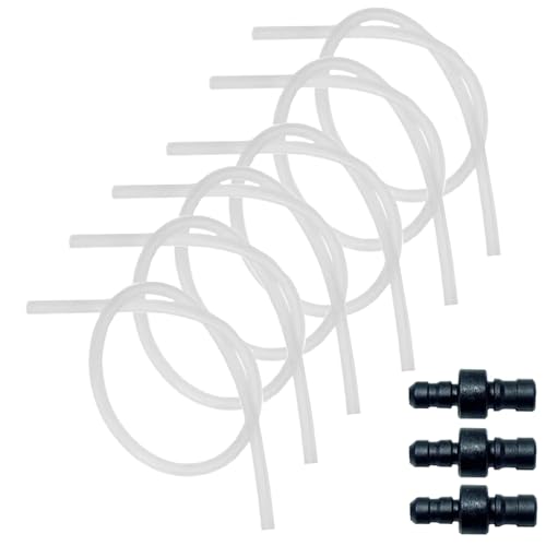 ミルクチューブセット - コーヒーメーカー交換用ミルクホース6本 3つのコネクタ付きセット | キッチン家電交換用パーツアパートメント | ホテル アパート オフィス カフェ用