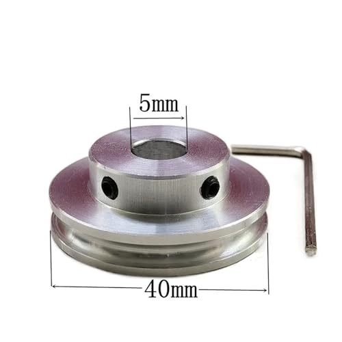 Poulie en alliage d'aluminium usiné avec précision de gorge 4 mm