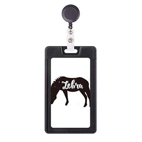 Étui à badge rétractable avec cordon robuste et motif animal Pinto