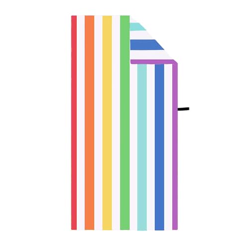 GUWESHIJ Lightweight Thin Rainbow Beach Towel 35 x 71 Fade Resistant