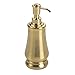 mDesign Modern Metal Refillable Liquid Soap Dispenser Pump Bottle for Bathroom Vanity Countertop, Kitchen Sink - Holds Hand Soap, Dish Soap, Hand Sanitizer, Essential Oils - 2 Pack - Soft Brass