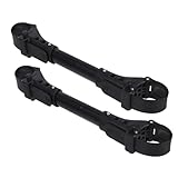 LOPUNER 2 pièces Connecteurs Poussette Double Aluminium Noir Stabilisateur Robuste pour e...