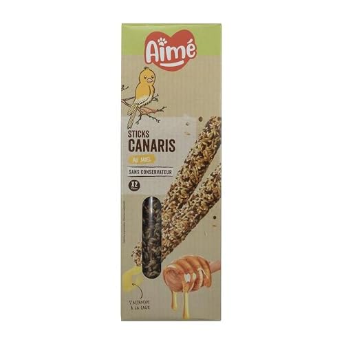 Aime Baguettes au Miel pour Canaris/Friandises pour Oiseaux/2 Baguettes Croustillantes