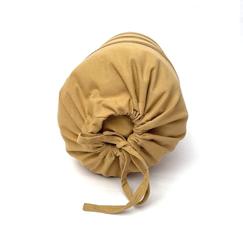 Image of Swayam Set of 2 Cotton Bolster Cover | 30x30 Inch | Soft Breathable Masnad Cover 200TC | Durable & Washable | Solid Bolster Cover for Diwan, Bed & Sofa - Beige