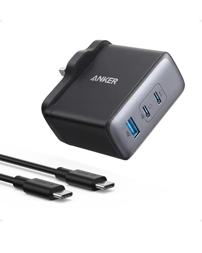 Anker Nano Macbook Charger 100W USB C Charger with UK Plug 3-Port Fast Compact Fast Charger for MacBook Pro/Air Google Pixelbook ThinkPad Dell XPS iPad Pro Galaxy S22/S20 iPhone 17/16