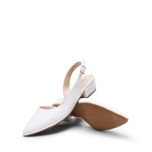 Escarpins à bout fermé anti fatigue talons blancs taille 38 EU