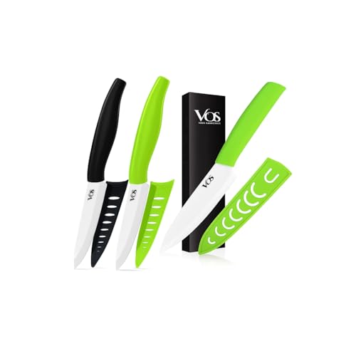 Set Cuchillos Cocina 3 Piezas Cerámica