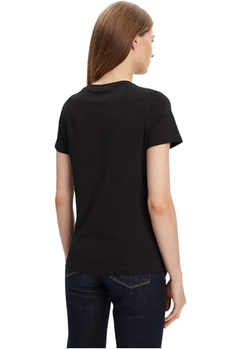 Guess Para Mujer. W5YI40I3Z14 Camiseta Triangulo Con Perlas Negro (M), Casual, PoliéSter, Manga Corta - 3