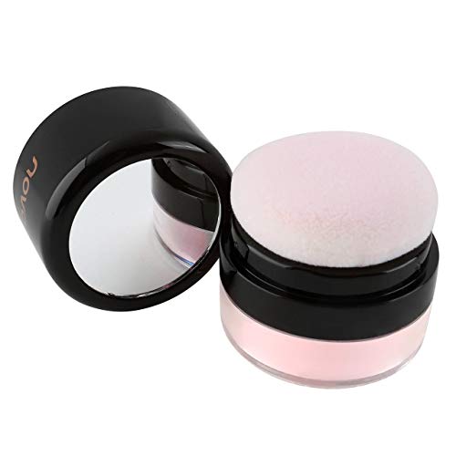 CCbeauty Loose Powder Oil-control Makeup Setting Powder Mushroom Head Professional Brightening and Smooth Skin Highlighting, Pink