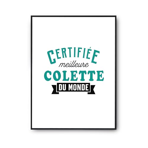 Poster Colette citation humour pour une décoration murale de salon unique