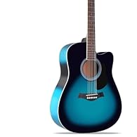 Excellent Appearance: This acoustic guitar is designed with a classic full size shape. The modern acoustic look makes the guitar unique and noble. Typically, players with a lighter touch sound wonderful on a Spruce Top guitar, fingerstyle players can...
