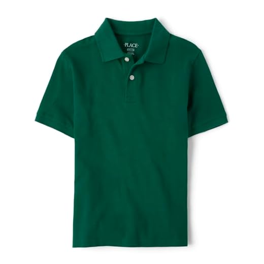 The Children's Place Boys Uniform Pique Polo, Spruceshad, L (10/12)