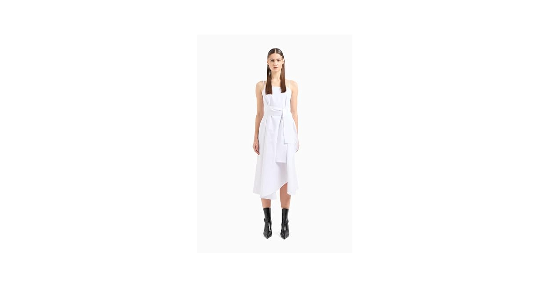 【送料&関税込】Armani Exchange Dress A | X ARMANI EXCHANGE Women's Sleeveless Poplin Midi Dress