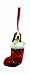 Basset Hound Christmas Stocking Ornament with "Santa's Little Pals" Hand Painted and Stitched Detail