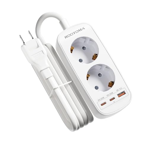 Adaptateur Prise Japon, 5 en 1 Adaptateur Japon avec 3 USB (PD20W/QC3.0), Double Prise pour Japon, Panama, Thaïlande, Viêt Nam, Taïwan, 1,5 M Câble, Type A