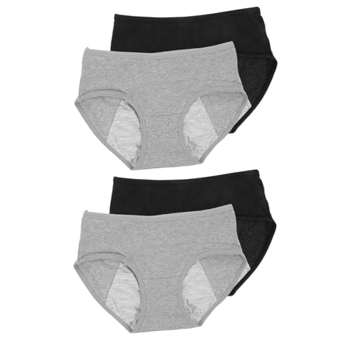 Didiseaon 4piezas Bragas Prueba De Fugas para Mujer Ropa Interior De Algodón y Transpirable