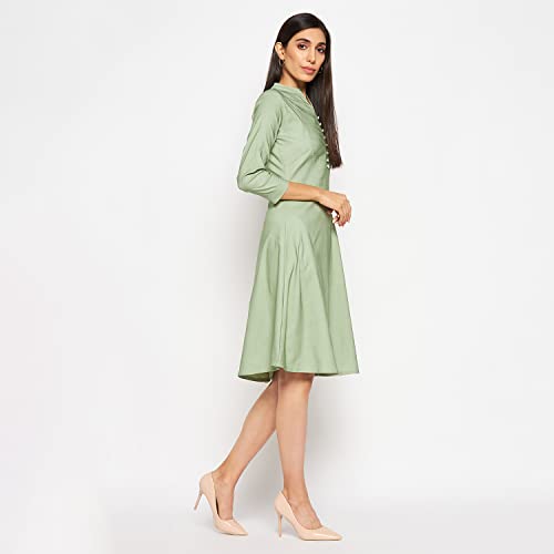 Image of CAMEY Women Striped Cotton Dress