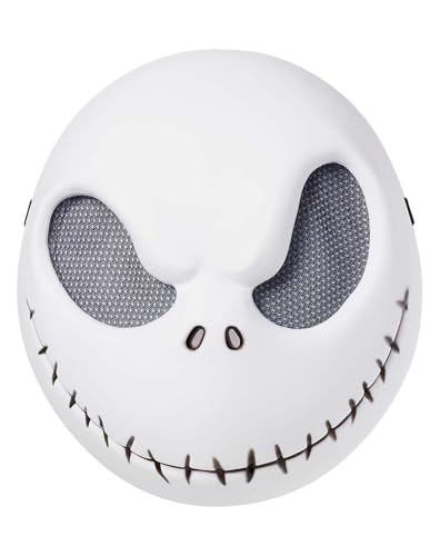 Spirit Halloween Kids Jack Skellington Half Mask - The Nightmare Before Christmas Unisex Adult One-Size Standard Multicolor