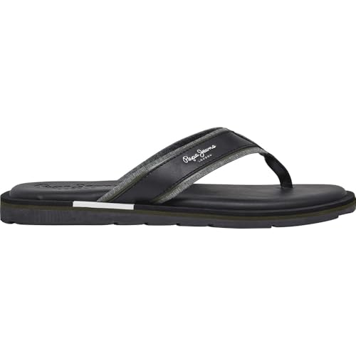 Chanclas Pepe Jeans Barrel negro de diseño urbano e informal