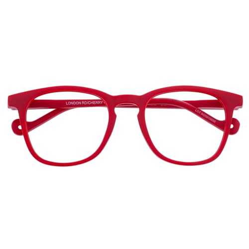 DIDINSKY Pharma Gafas de Lectura | Gafas Presbicia Ultraligeras y Resistentes con Protección Luz Azul y Antirreflejante | Especiales Farmacia | Unisex | 4 Colores (Cherry, 2, x, LONDON)