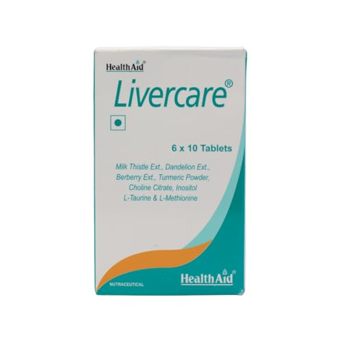 HealthAid Livercare – Liver Detox Supplement with Milk Thistle & ...