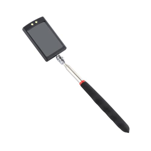 Miroir d'inspection LED télescopique et rotatif en lot de 2 pièces pour la vérification sous véhicule
