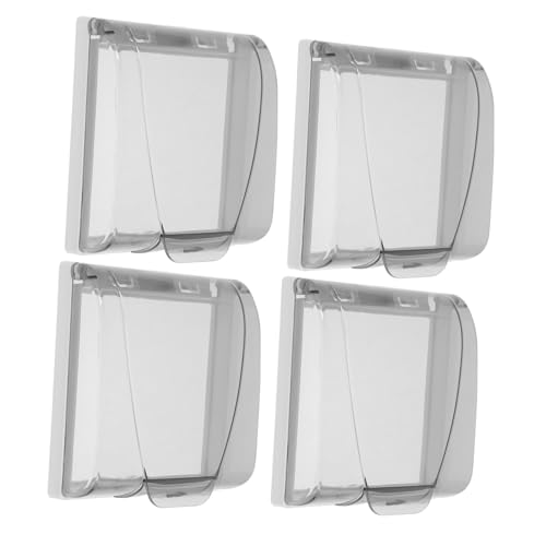 GALPADA 4pezzi Copertura Adesiva Per Presa Tipo Protezione Trasparente Per Presa Di Adatta Per Uso in Bagno e Luoghi Umidi