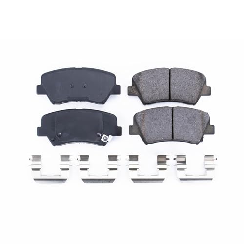 Image of PowerStop Front Brake Pads for Hyundai Elantra 2011-16 |Elantra Coupe 2013-14 |Elantra GT 2013-17 |Veloster 2012-15 |Kia Forte 2014-16 - Z17 Ceramic Brake Pads with Installation Hardware, 17-1543