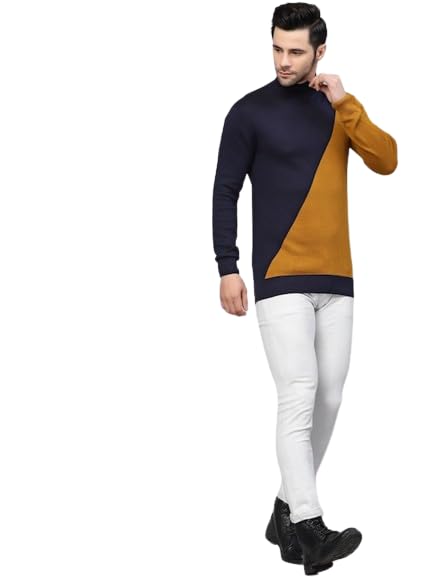 Image of Style Quotient Mens Grey Solid Sweaters