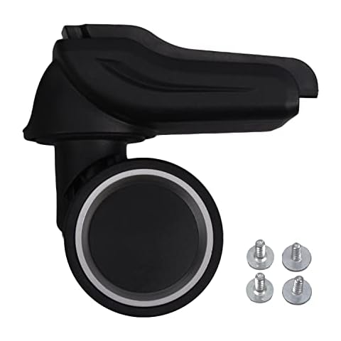 SHOWKOO Luggage Suitcase Replacement Wheels Rubber Swivel Caster Wheels Bearings Repair Accessories Right front (013) Cover