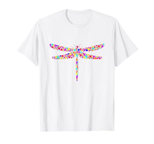 International Dot Day Colorful Dotted Dragonfly Camiseta
