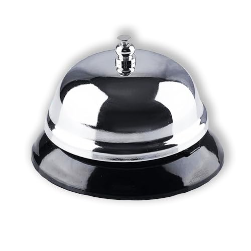 Campanello da Tavolo in Metallo Lucido per Hotel reception, ristorante