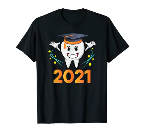 Escuela de Higiene Dental de Graduación de Dentista 2021 Her Him Teeth Camiseta