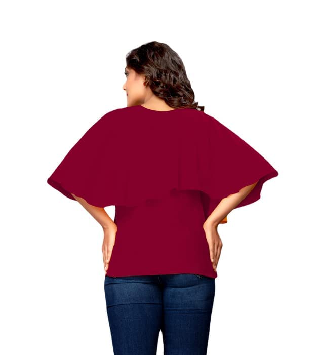 Women's Casual Western Winter Slub Embroidered Flared 3/4 Sleeve Tops3