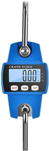 Báscula digital para grúa, 300 kg, 660 libras, báscula colgante industrial con sensor preciso, mini báscula LCD portátil con gancho, báscula digital para caza, granja, fábrica