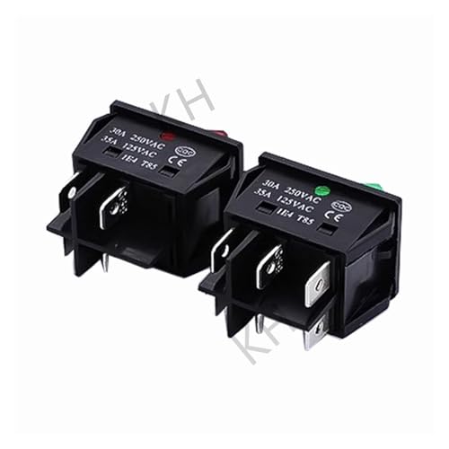 Interrupteur machine à souder KCD4 30A 40A 250V AC 6PIN vert - 7