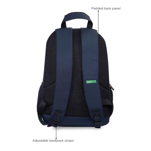 Image of United Colors of Benetton Fabio 30L Backpack, Water-Resistant, 3-Compartment Design, Stylish & Functional for College & Travel, with 1-Year Warranty