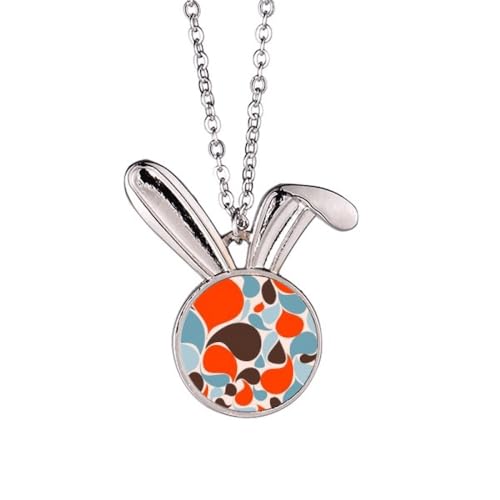 Collier avec pendentif goutte d'eau colorée style Art déco en métal argenté