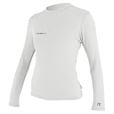 O'Neill Women’s Hybrid Long Sleeve Sun Shirt, UPF 50+ Sun Protection, Rash Prevention for Surfing and All Water Activities, Overcast, X-Large